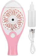 Handheld Fan Sprayer, Portable Misting Fan with Rechargeable Battery, Pink Mini Personal Fan for Indoor Outdoor Use, Summer Cooling Supplies