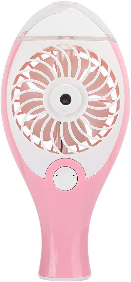 Handheld Fan Sprayer, Portable Misting Fan with Rechargeable Battery, Pink Mini Personal Fan for Indoor Outdoor Use, Summer Cooling Supplies