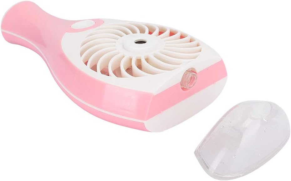 Handheld Fan Sprayer, Portable Misting Fan with Rechargeable Battery, Pink Mini Personal Fan for Indoor Outdoor Use, Summer Cooling Supplies