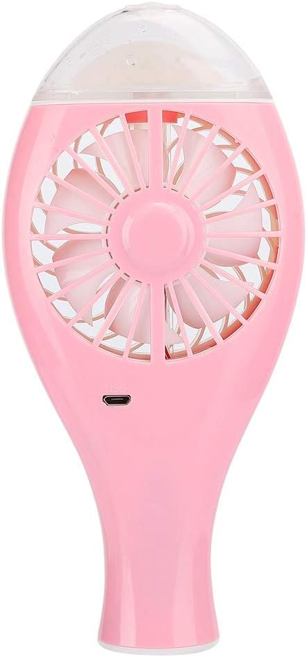 Handheld Fan Sprayer, Portable Misting Fan with Rechargeable Battery, Pink Mini Personal Fan for Indoor Outdoor Use, Summer Cooling Supplies