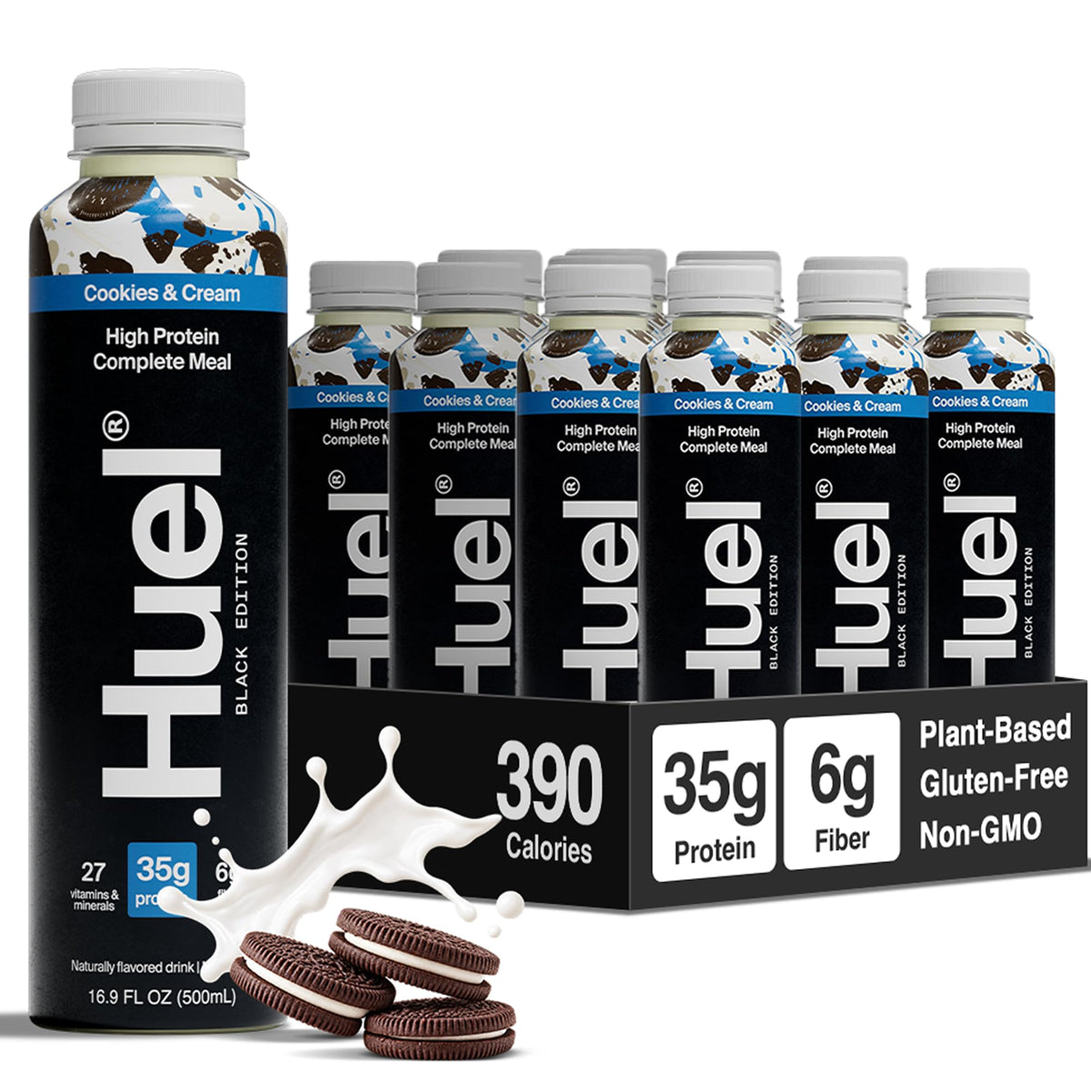 Huel Black Edition Ready-to-Drink | Meal Replacement Protein Shake | Vegan
