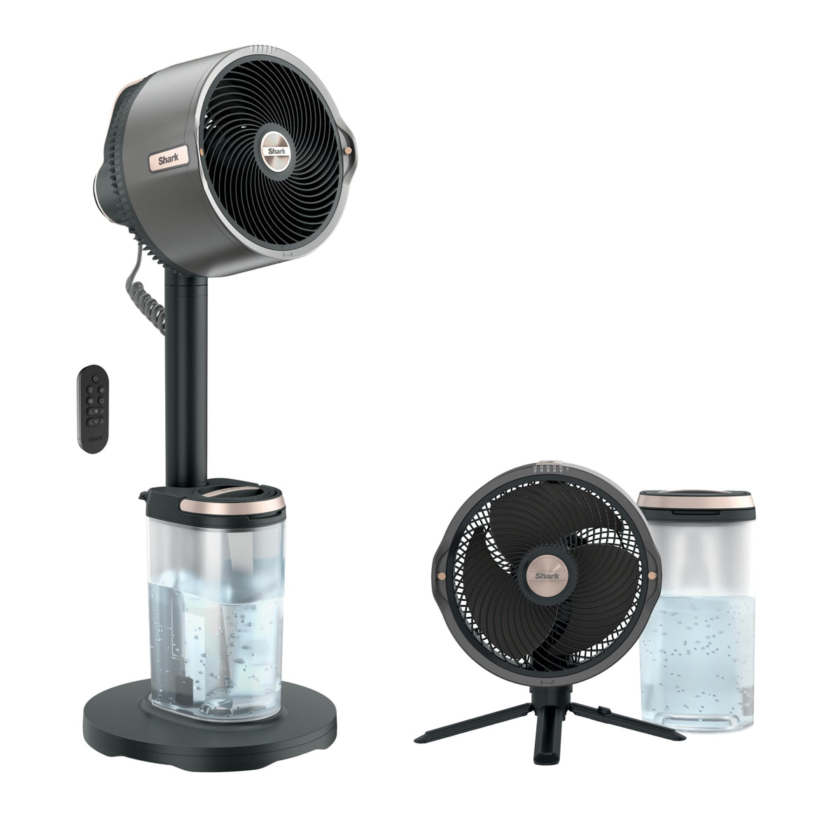 Shark FlexBreeze Pro Mist 2-in-1 Fan with Integrated Mist, White, FA302WH