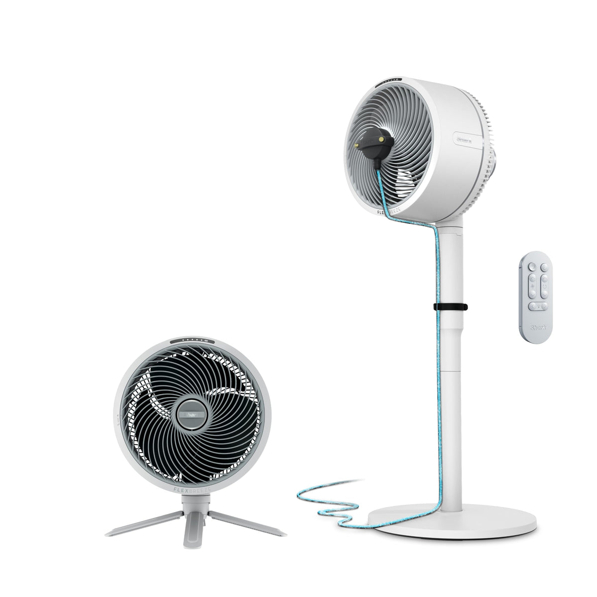 Shark FlexBreeze Pro Mist 2-in-1 Fan with Integrated Mist, White, FA302WH