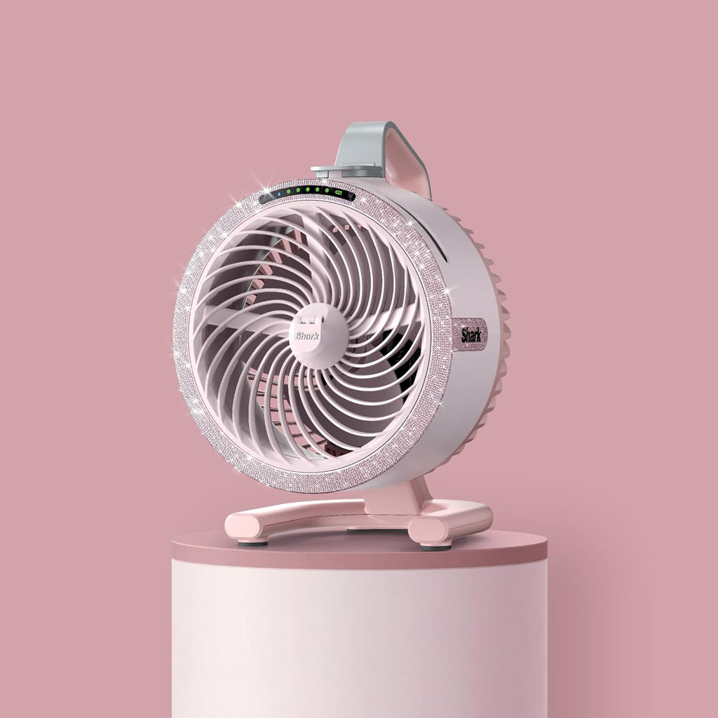 Shark FlexBreeze HydroGo Pro Portable Misting Fan, Pink Diamond, FA056PK9